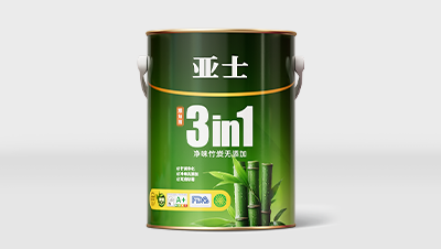 亚士雅加丽竹炭无添加3合1净味内墙水漆（丝光） 6.5KG